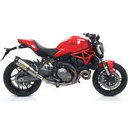 Silencieux Arrow Race-Tech Titane embout carbone Ducati 821 Monster 2018-20
