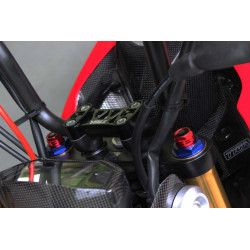 Bouchons de réglage de fourche Noir / Or, Honda 125 MSX