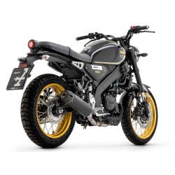 Silencieux Arrow Pro-Race Nichrom Noir embout carbone Yamaha XSR 125 2022-23