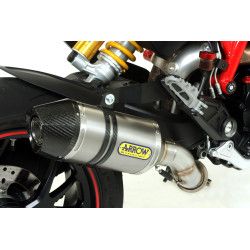 Silencieux Titane avec embout en carbone Ducati Hypermotard Hyperstrada 2013