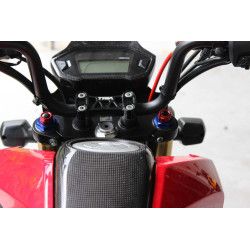 Bouchons de réglage de fourche Noir / Rouge, Honda 125 MSX