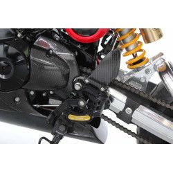Kit commandes reculées course ajustables, noir/or Honda 125 MSX Grom