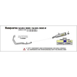 Collecteur 2-1 acier Husqvarna 900 NUDA R 12-13
