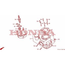 Ecrou de culasse (7mm), Honda 125 NSR jc20 jc22 CRM jd13