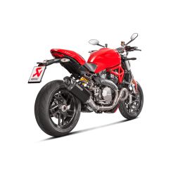 Echappement Akrapovic Black Titane, Ducati Monster 821 1200 R/S 2016-20