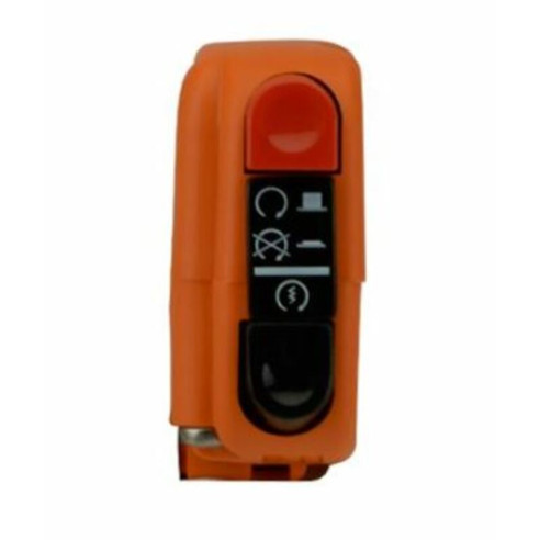 Commodo électrique droit Tommaselli orange avec interrupteur