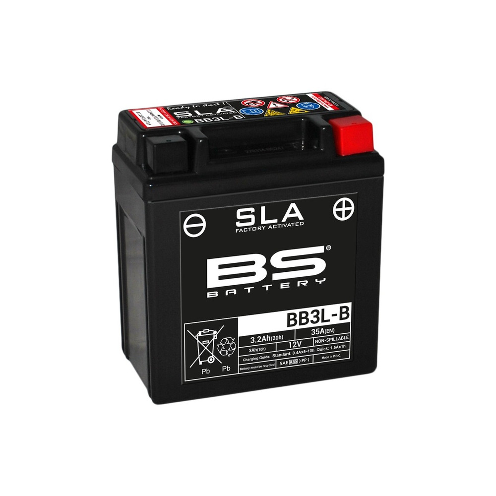 Batterie BS BATTERY SLA sans entretien activé usine - BB3L-B