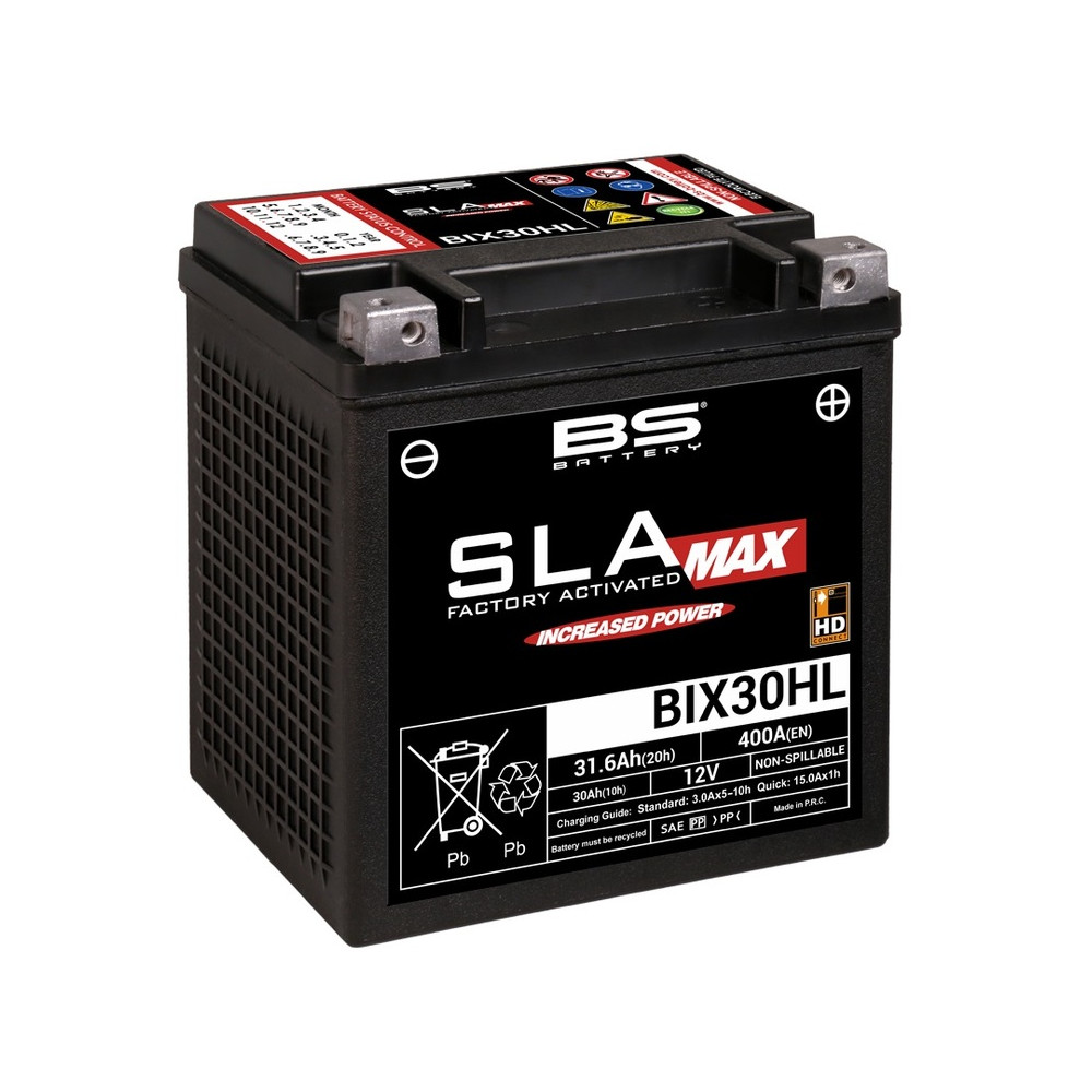 Batterie BS BATTERY SLA Max sans entretien activé usine - BIX30HL