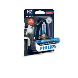 Ampoule PHILIPS H7 CrystalVision Ultra Moto 12V/55W - x1