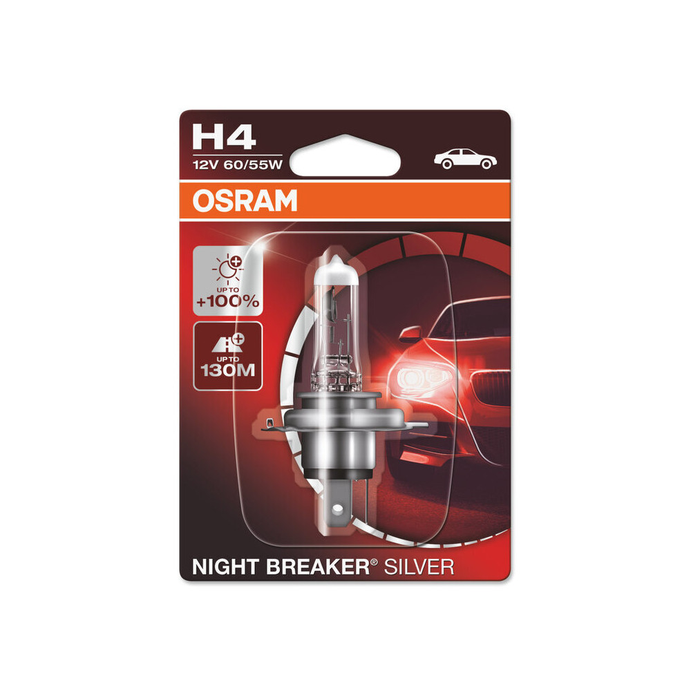 Ampoule OSRAM Night Breaker Silver H4 12V/60/55 - X1