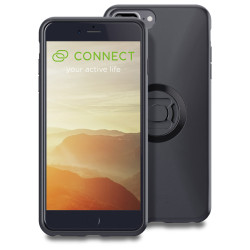 Pack complet SP-CONNECT Moto Bundle fixé sur rétroviseur iPhone 8+/7+/6S+/6+