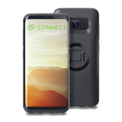 Pack complet SP-CONNECT Moto Bundle fixé sur rétroviseur Samsung S8