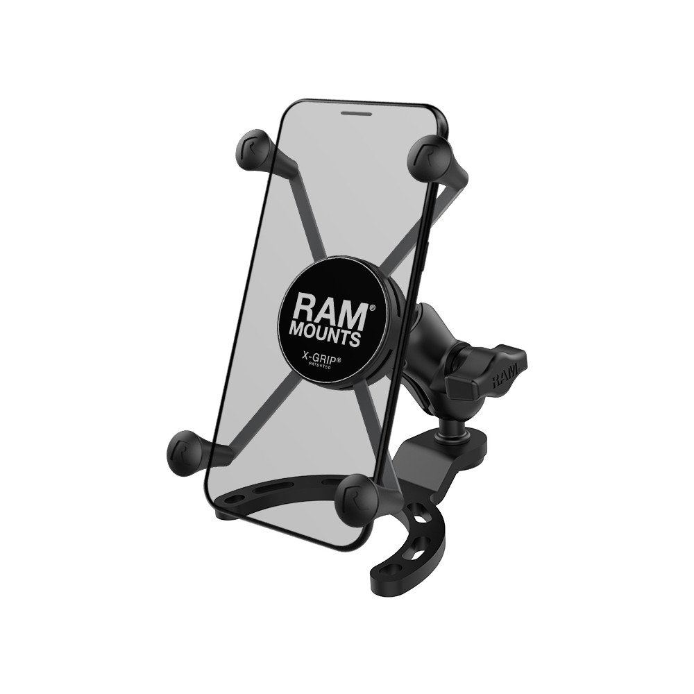 Pack complet RAM MOUNTS X-Grip bras court fixation réservoir - smartphones larges
