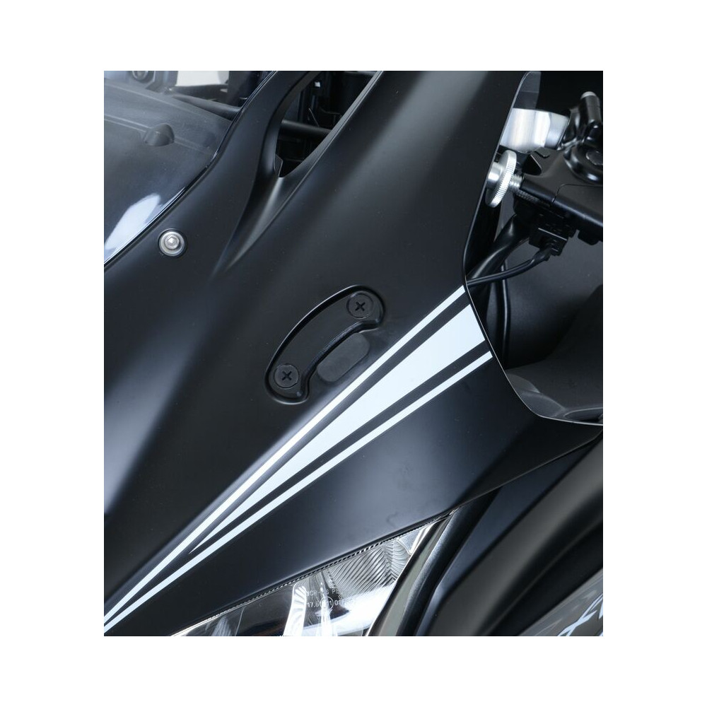 Cache-orifices rétroviseur R&G RACING - noir Kawasaki ZX-10R