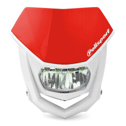 Plaque phare POLISPORT Halo LED rouge/blanc