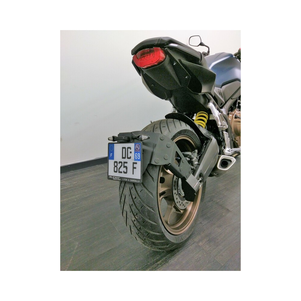 Support de plaque ACCESS DESIGN ''ras de roue'' noir Honda CB650R