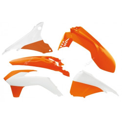 Kit plastique RACETECH couleur origine (15-16) orange/blanc KTM