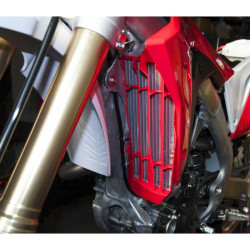 Cache radiateur grande capacité RACETECH rouge Honda CRF450R/450RX