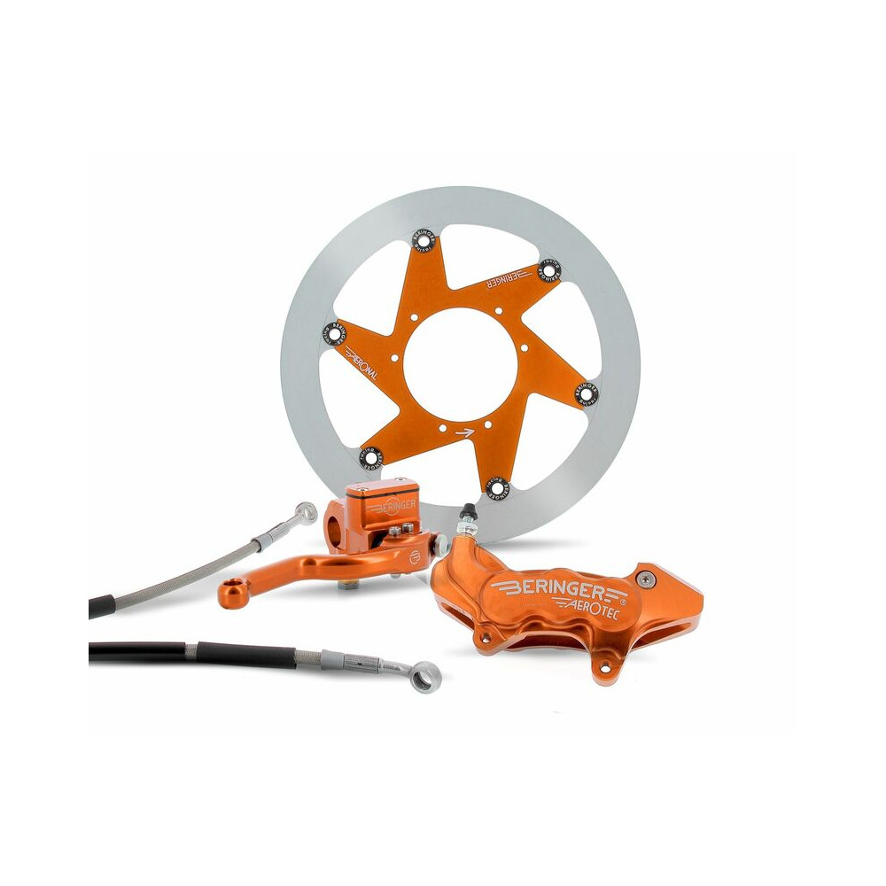 Kit freinage BERINGER Top Race roue 16.5'' étrier Aerotec® axial 6 pistons orange KTM