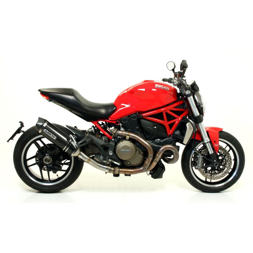 Silencieux Arrow Race Tech carbone embout carbone, Ducati monster 821 1200/1200 S 2014-16