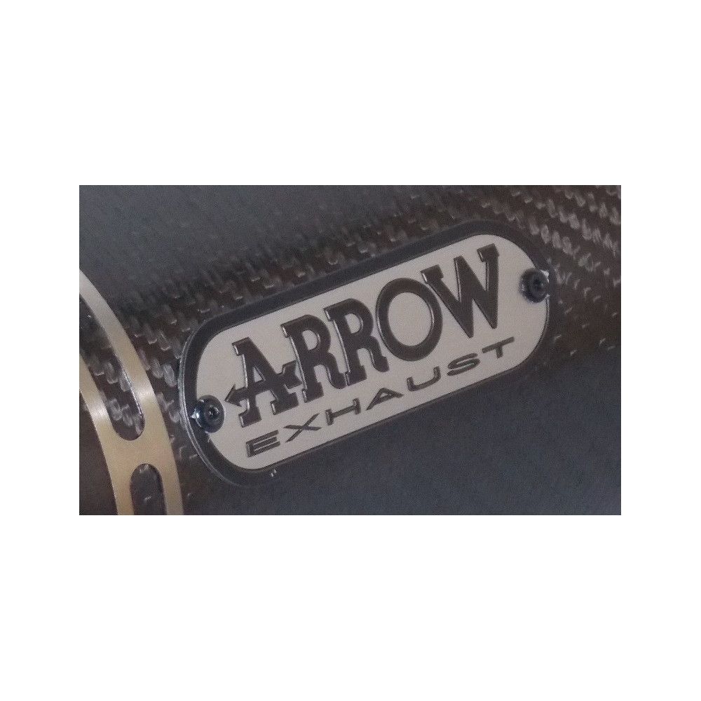 Badge logo échappement Arrow gris