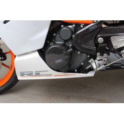Carter protection moteur carbone gauche, KTM RC390 2014-15