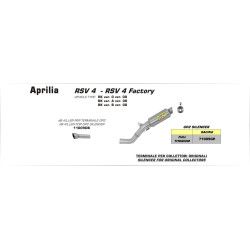 Silencieux Arrow GP2 Dark Aprilia 1000 Tuono V4R / V4R APRC 11-15 RSV4 09-15